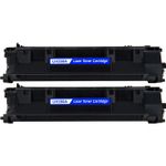 HP 80A (CF280A) ensemble de 2 toner compatibles noir (Paradise Cartouche)