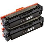 HP 201X / CF400X (201A / CF400A) ensemble de 2 toner compatibles noir haute capacité (Paradise Cartouche)