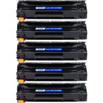 HP 85A (CE285A) ensemble de 5 toner compatibles noir (Paradise Cartouche)