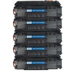 HP 53A (Q7553A) ensemble de 5 toner compatibles noir (Paradise Cartouche)