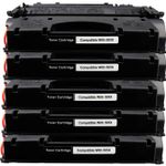 HP 05X (CE505X) ensemble de 5 toner compatibles noir haute capacité (Paradise Cartouche)