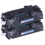 HP 05A (CE505A) ensemble de 2 toner compatibles noir (Paradise Cartouche)