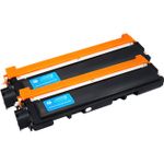 Brother TN230C ensemble de 2 toner compatibles cyan (Paradise Cartouche)