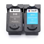 Canon PG-510 & CLI-511 ensemble de 2 cartouches d'encre compatibles (Paradise Cartouche)