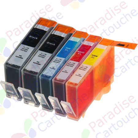 HP 920XL ensemble de 5 cartouches d'encre compatibles haute capacité (Paradise Cartouche)