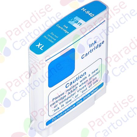 HP 940XL (C4903AE) cartouche d'encre compatible cyan haute capacité (Paradise Cartouche)