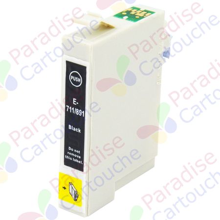 Epson T0711 cartouche d'encre compatible noir (Paradise Cartouche)