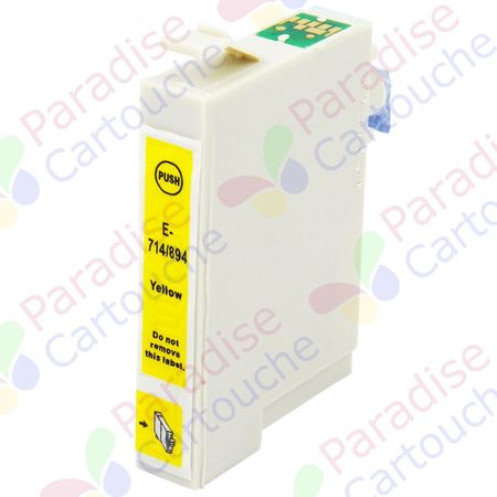 Epson T0714 cartouche d'encre compatible jaune (Paradise Cartouche)