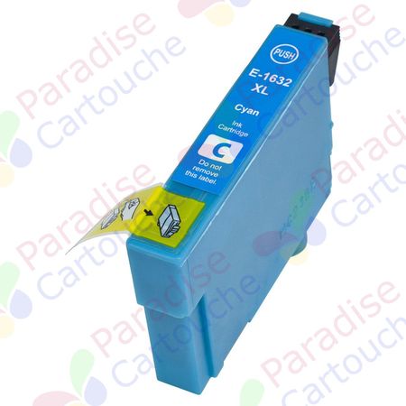 Epson 16XL XXL cartouche d'encre compatible cyan haute capacité (Paradise Cartouche)