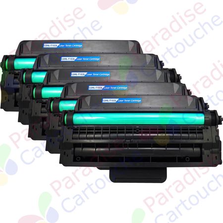 Samsung MLT-D103L ensemble de 5 toner compatibles noir haute capacité (Paradise Cartouche)