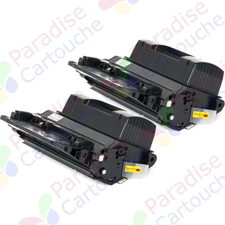 HP 81X (CF281X) ensemble de 2 toner compatibles noir haute capacité (Paradise Cartouche)