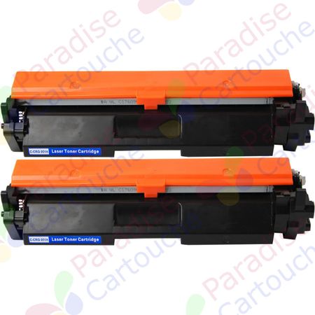 Canon 051H (2169C002) ensemble de 2 toner compatibles noir haute capacité (Paradise Cartouche)