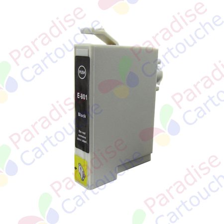 Epson T0801 cartouche d'encre compatible noir (Paradise Cartouche)