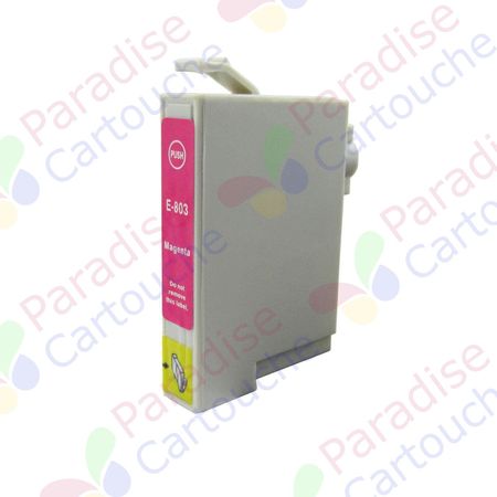 Epson T0803 cartouche d'encre compatible magenta (Paradise Cartouche)