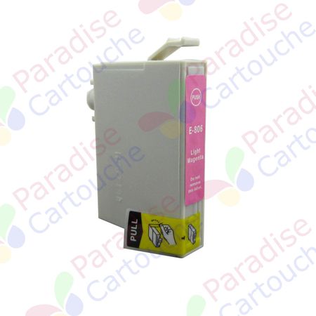 Epson T0806 cartouche d'encre compatible magenta clair (Paradise Cartouche)