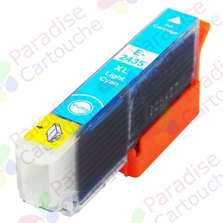 Epson 24XL cartouche d'encre compatible cyan clair haute capacité (Paradise Cartouche)