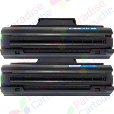 Samsung MLT-D1042S ensemble de 2 toner compatibles noir (Paradise Cartouche)