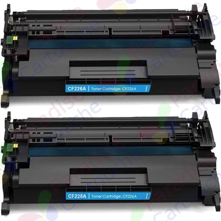 HP 26A (CF226A) ensemble de 2 toner compatibles noir (Paradise Cartouche)