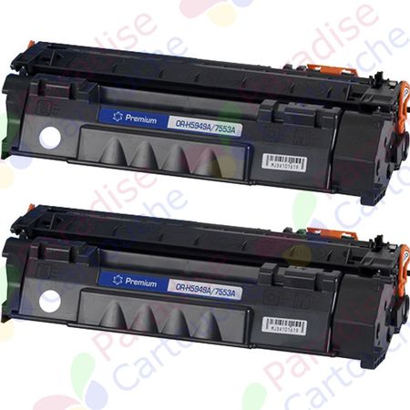 Canon 715 ensemble de 2 toner compatibles noir (Paradise Cartouche)