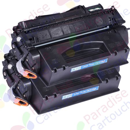 Canon 715H ensemble de 2 toner compatibles noir haute capacité (Paradise Cartouche)