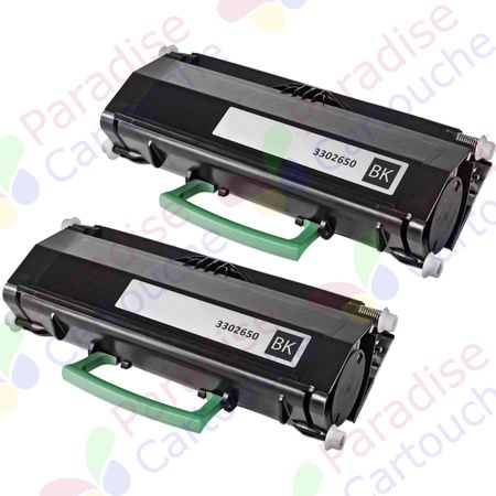 Dell 593-10335 (PK941) ensemble de 2 toner compatibles noir haute capacité (Paradise Cartouche)