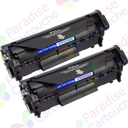 Canon FX-10 (0263B002AA) ensemble de 2 toner compatibles noir (Paradise Cartouche)