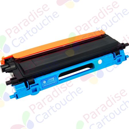 Brother TN135C (TN130C) toner compatible cyan haute capacité (Paradise Cartouche)