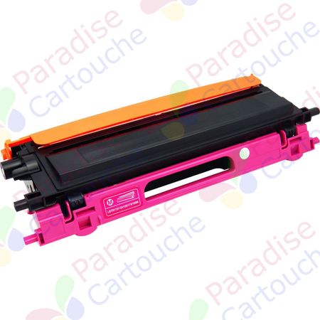 Brother TN135M (TN130M) toner compatible magenta haute capacité (Paradise Cartouche)