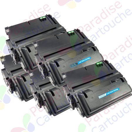 HP 45A (Q5945A) ensemble de 5 toner compatibles noir (Paradise Cartouche)