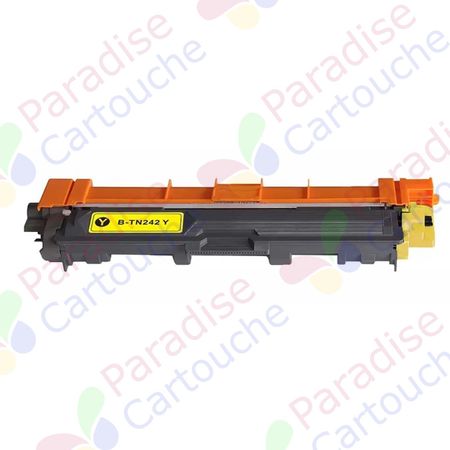 Brother TN242Y toner compatible jaune ultra haute capacité (Paradise Cartouche)