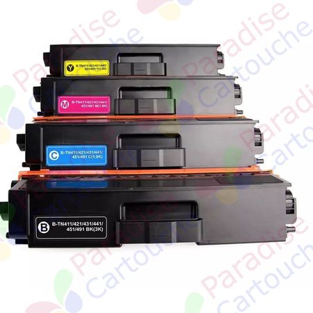 Brother TN421 ensemble de 4 toner compatibles (Paradise Cartouche)