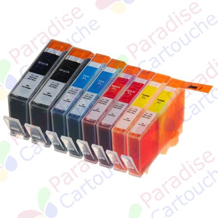 HP 920XL ensemble de 8 cartouches d'encre compatibles haute capacité (Paradise Cartouche)