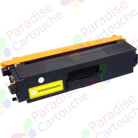 Brother TN326Y (TN321Y) toner compatible jaune haute capacité (Paradise Cartouche)