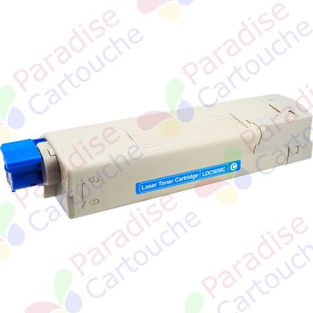 OkiData C5650 / C5750 (43872307) toner compatible cyan haute capacité (Paradise Cartouche)