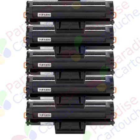 Samsung MLT-D111L ensemble de 5 toner compatibles noir haute capacité (Paradise Cartouche)