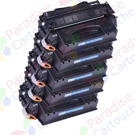 Canon 715H ensemble de 5 toner compatibles noir haute capacité (Paradise Cartouche)