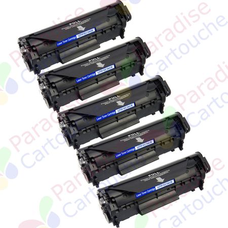 Canon FX-10 (0263B002AA) ensemble de 5 toner compatibles noir (Paradise Cartouche)