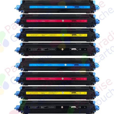 HP 124A ensemble de 8 toner compatibles (Paradise Cartouche)