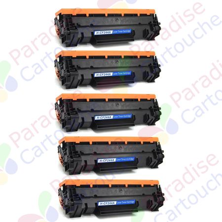 HP 44A (CF244A) ensemble de 5 toner compatibles noir (Paradise Cartouche)