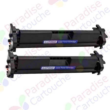 HP 94X (CF294X) ensemble de 2 toner compatibles noir haute capacité (Paradise Cartouche)