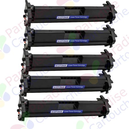 HP 94X (CF294X) ensemble de 5 toner compatibles noir haute capacité (Paradise Cartouche)