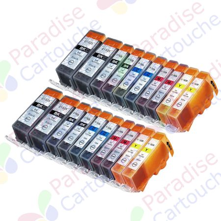 Canon PGI-525 & CLI-526 ensemble de 20 cartouches d'encre compatibles (Paradise Cartouche)