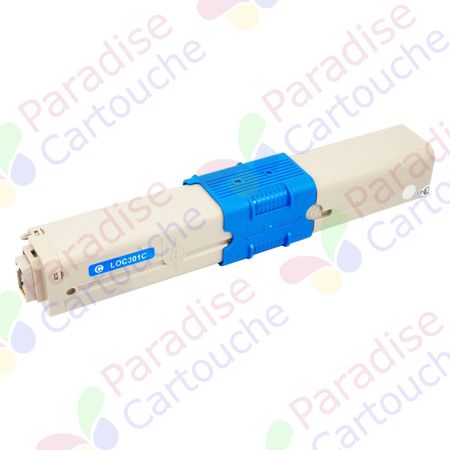 Oki 44973535 (C301 / C321) toner compatible cyan (Paradise Cartouche)