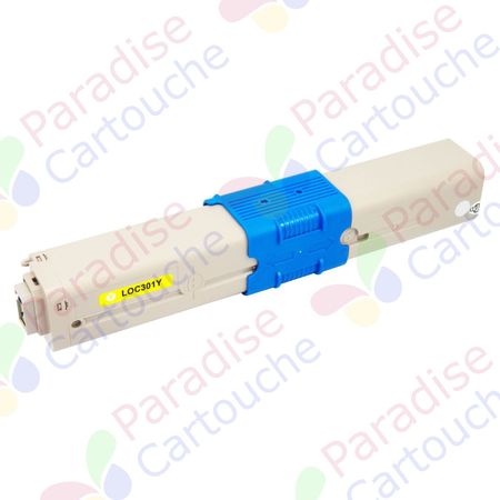 Oki 44973533 (C301 / C321) toner compatible jaune (Paradise Cartouche)