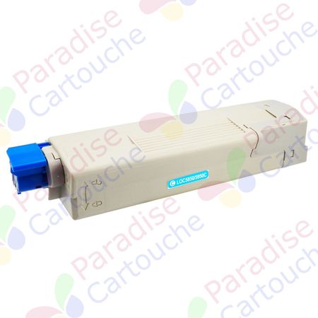 Oki 43865723 toner compatible cyan (Paradise Cartouche)