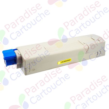 Oki 43865721 toner compatible jaune (Paradise Cartouche)