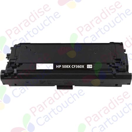 HP 508X (CF360X) toner compatible noir haute capacité (Paradise Cartouche)