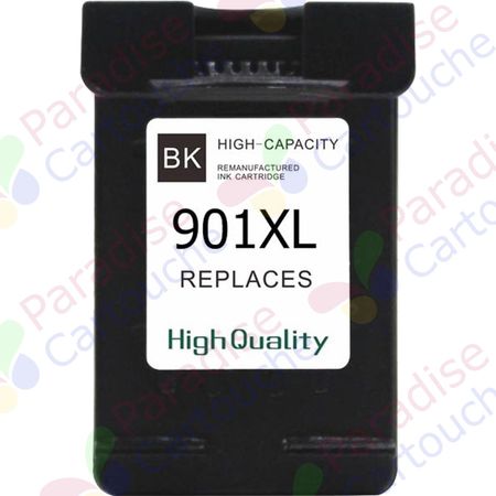 HP 901XL (CC654AE) cartouche d'encre compatible noir haute capacité (Paradise Cartouche)