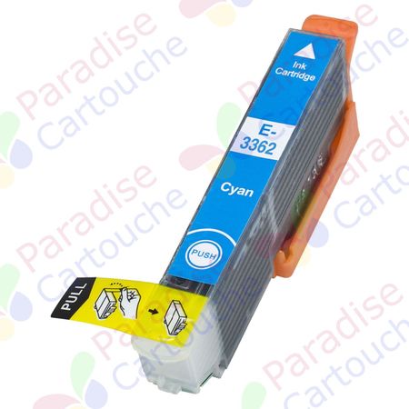 Epson 33XL cartouche d'encre compatible cyan haute capacité (Paradise Cartouche)