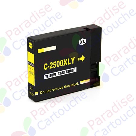 Canon PGI-2500XLY cartouche d'encre compatible jaune haute capacité (Paradise Cartouche)